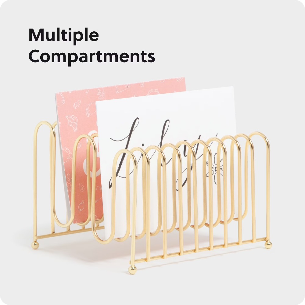 Bent Wire Desk Organizer Lette - Home Decor Organizer recension och pris
