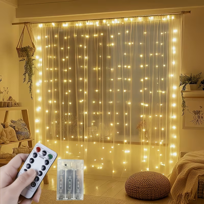 3M-6M Christmas Decoration Rem - String Curtain Light recension och pris