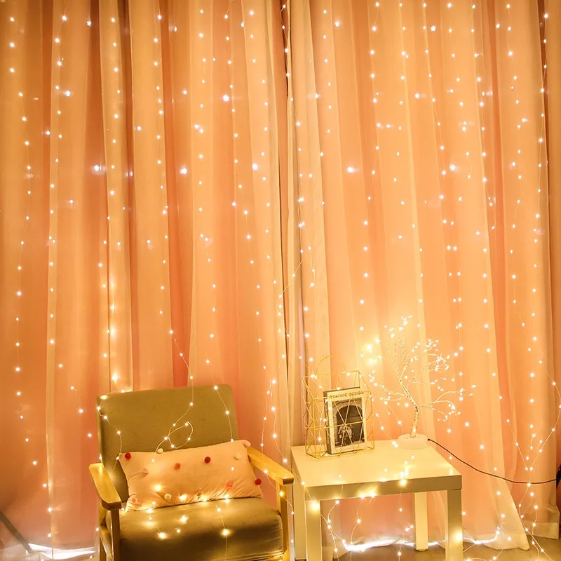 3M-6M Christmas Decoration Rem - String Curtain Light recension och pris