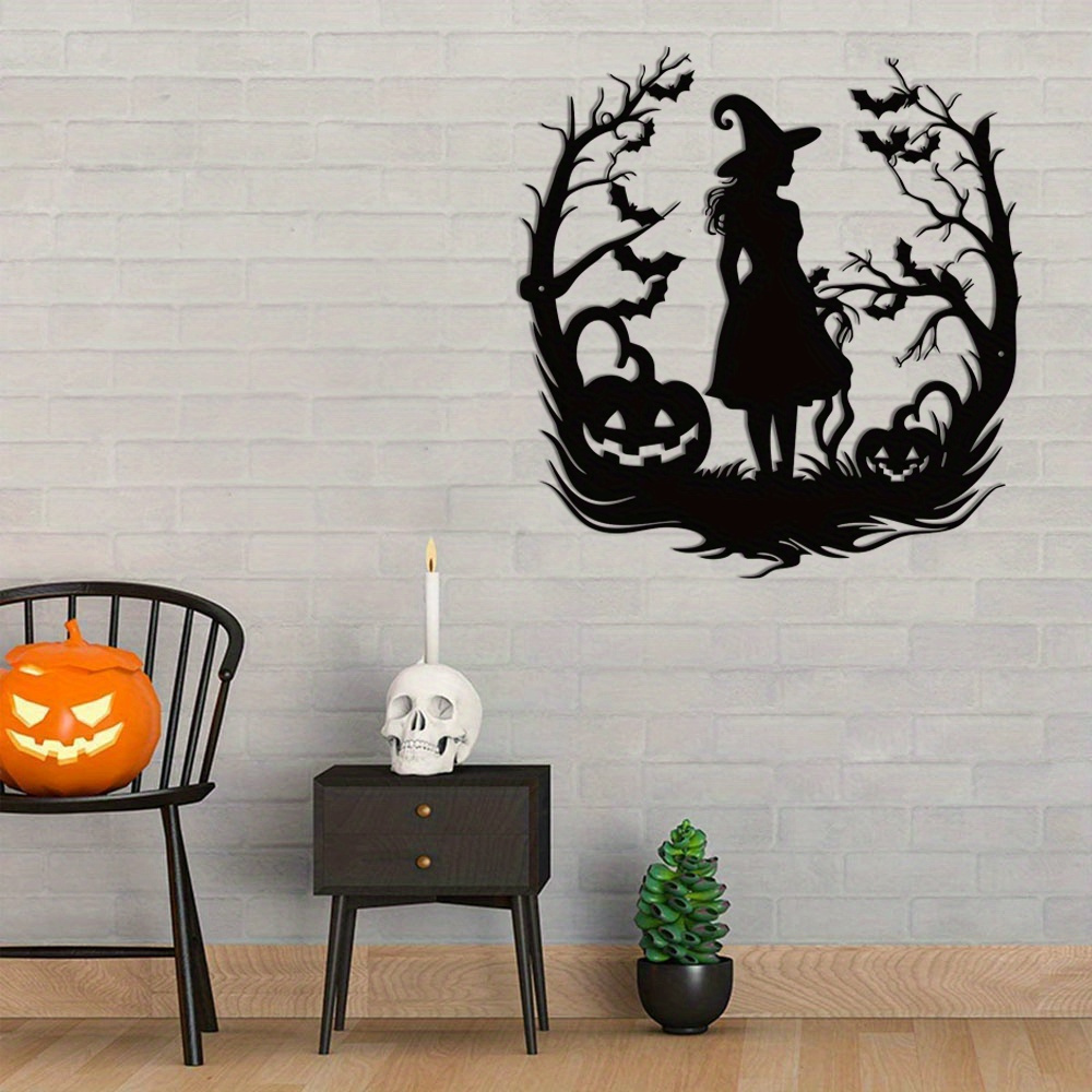 Witch Metal Art SVG Halloween  - Home Decor Vector recension och pris