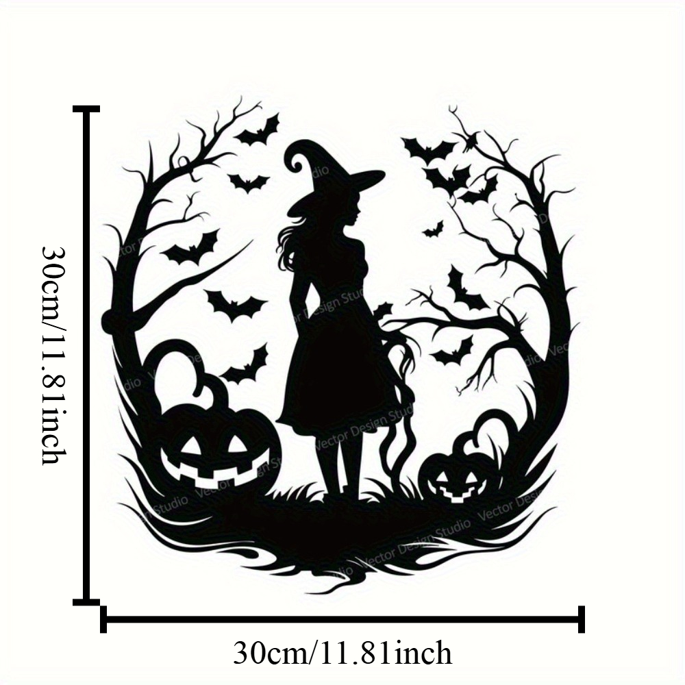 Witch Metal Art SVG Halloween  - Home Decor Vector recension och pris