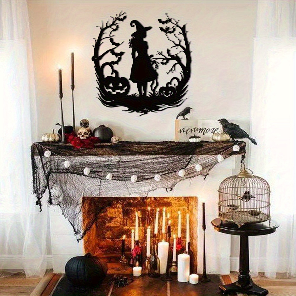 Witch Metal Art SVG Halloween  - Home Decor Vector recension och pris