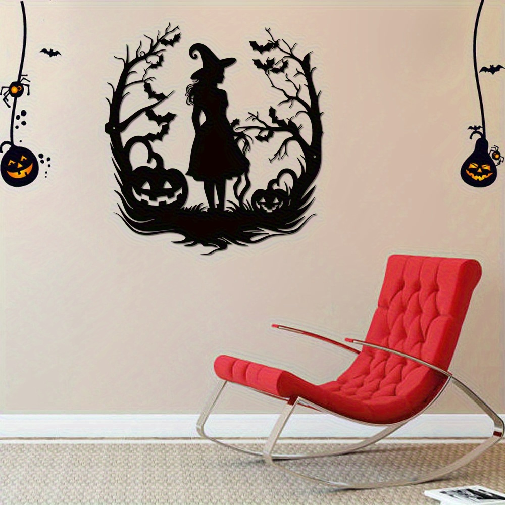 Witch Metal Art SVG Halloween  - Home Decor Vector recension och pris