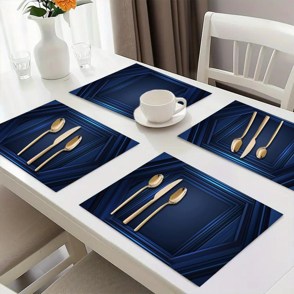 1pcs Blue Vertical Lines Place - Home Decor Vector recension och pris