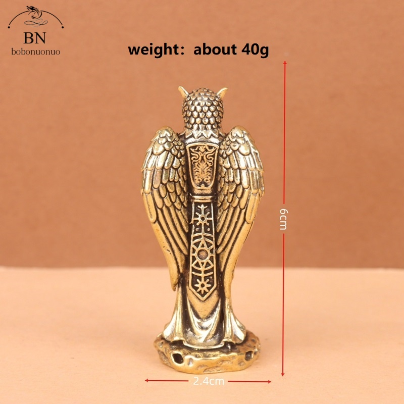 Retro Brass Owl Knight Prophet - Home Decor Korea recension och pris