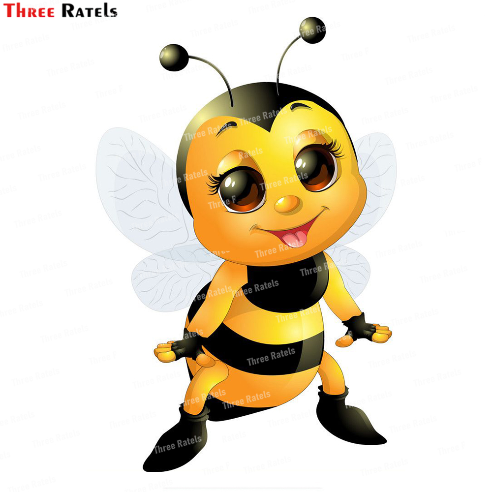 Three Ratels L6 Beautiful Bee  - Home Decor Vector recension och pris