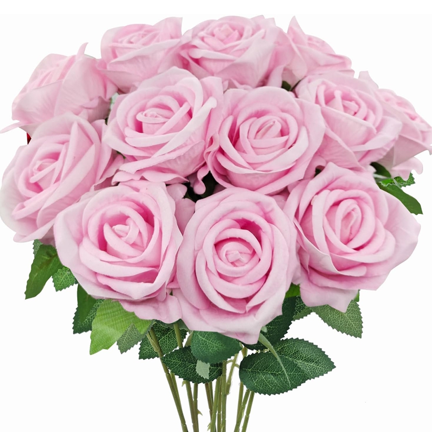 Artificial Silk Rose Bouquets  - Home Decor Vase With Flowers recension och pris