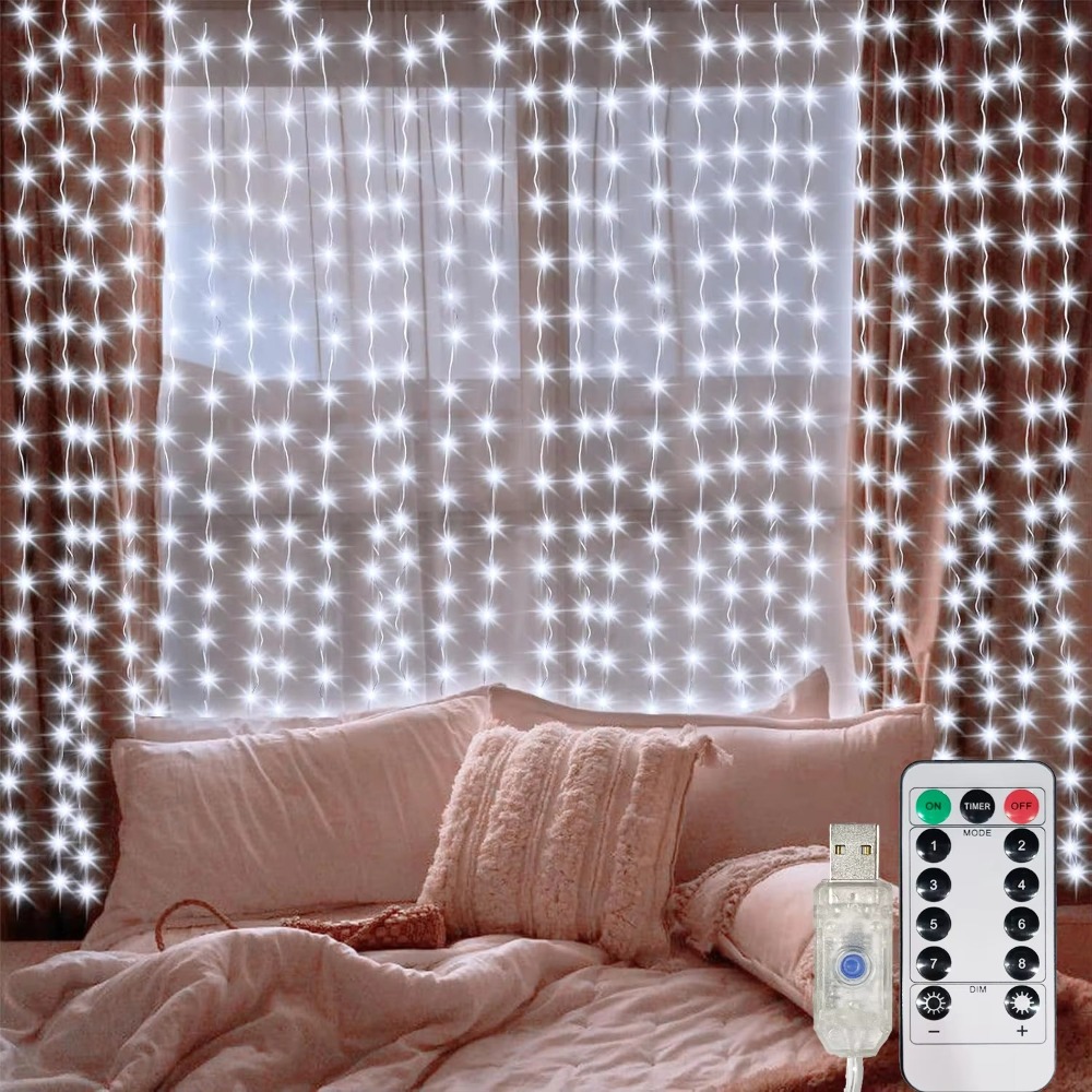 LED Curtain String Lights Garl - String Curtain Light recension och pris