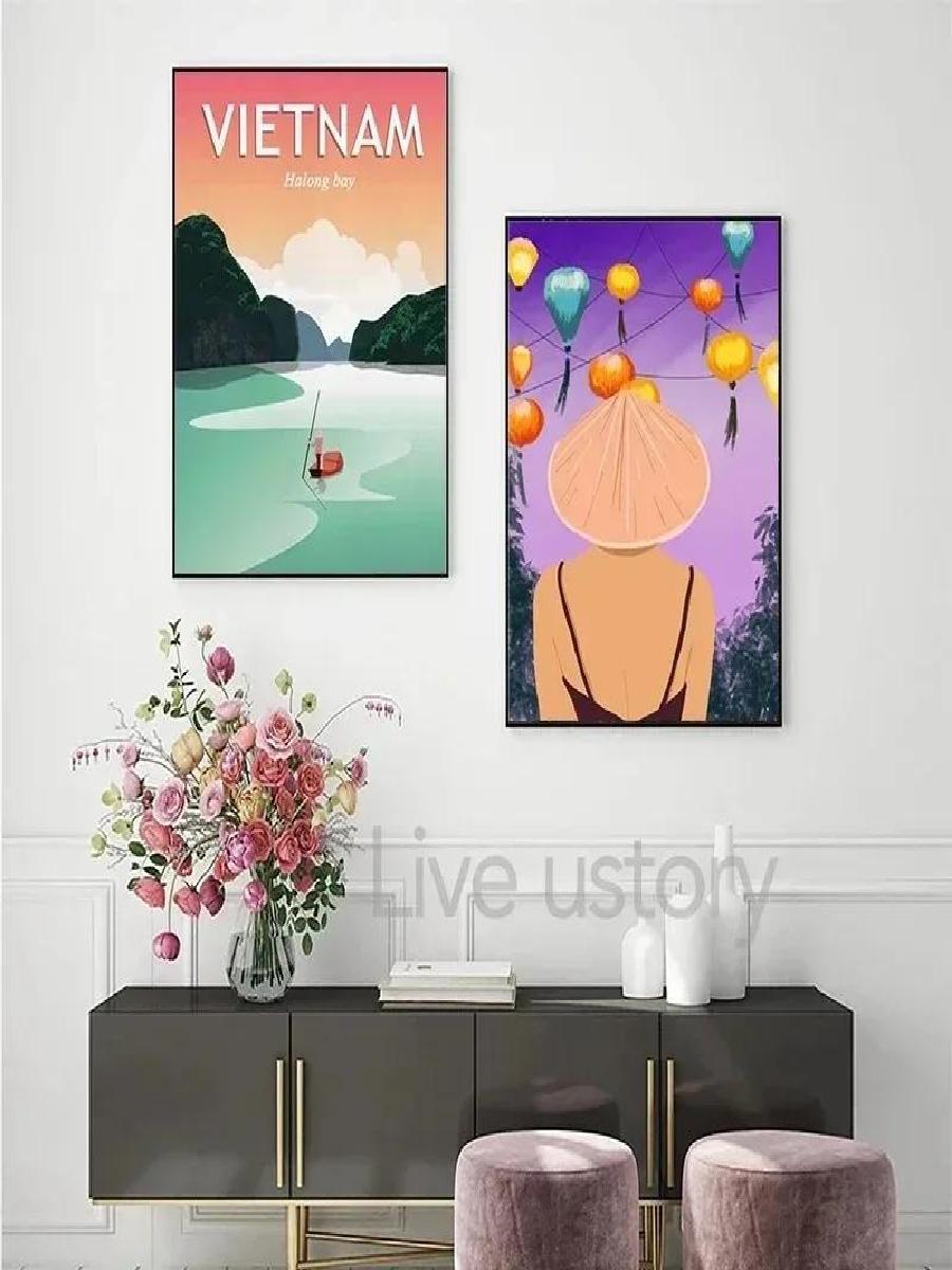 Vintage Halong Bay Vietnam Can - Home Decor Vietnam recension och pris