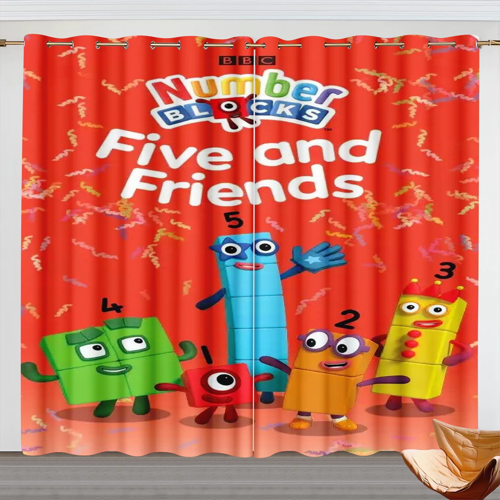 Numberblocks Cartoon Curtains, - Blackout Curtains recension och pris