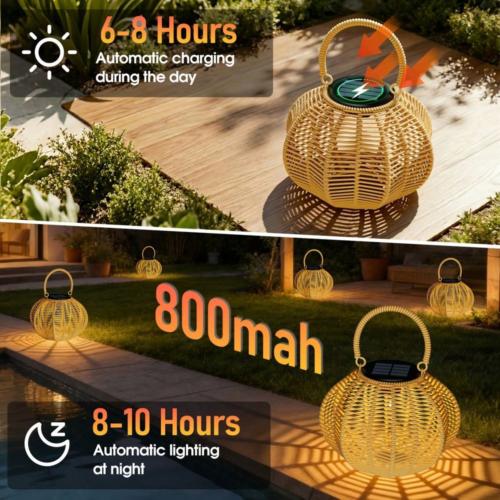 Rattan Solar Ambient Light For - Home Decor Rattan recension och pris