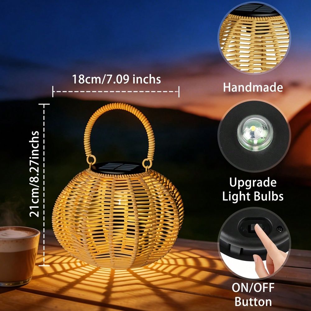 Rattan Solar Ambient Light For - Home Decor Rattan recension och pris