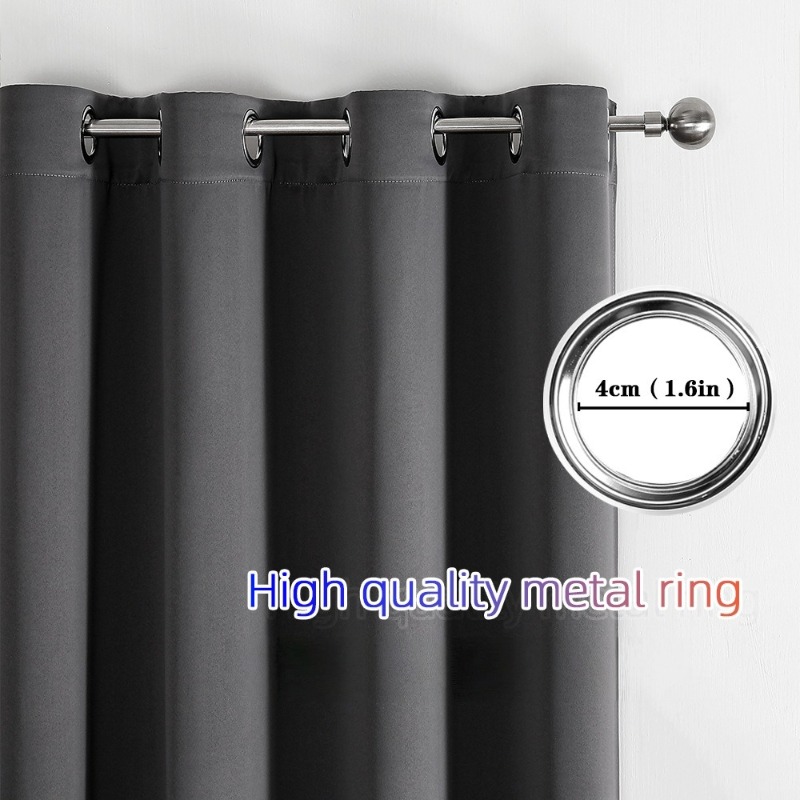 1pc Modern Solid Color Full Sh - Blackout Curtains recension och pris