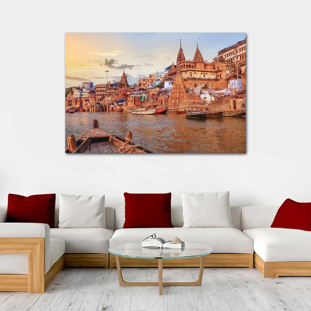 Ganga River Varanasi North Ind - Home Decor Varanasi recension och pris