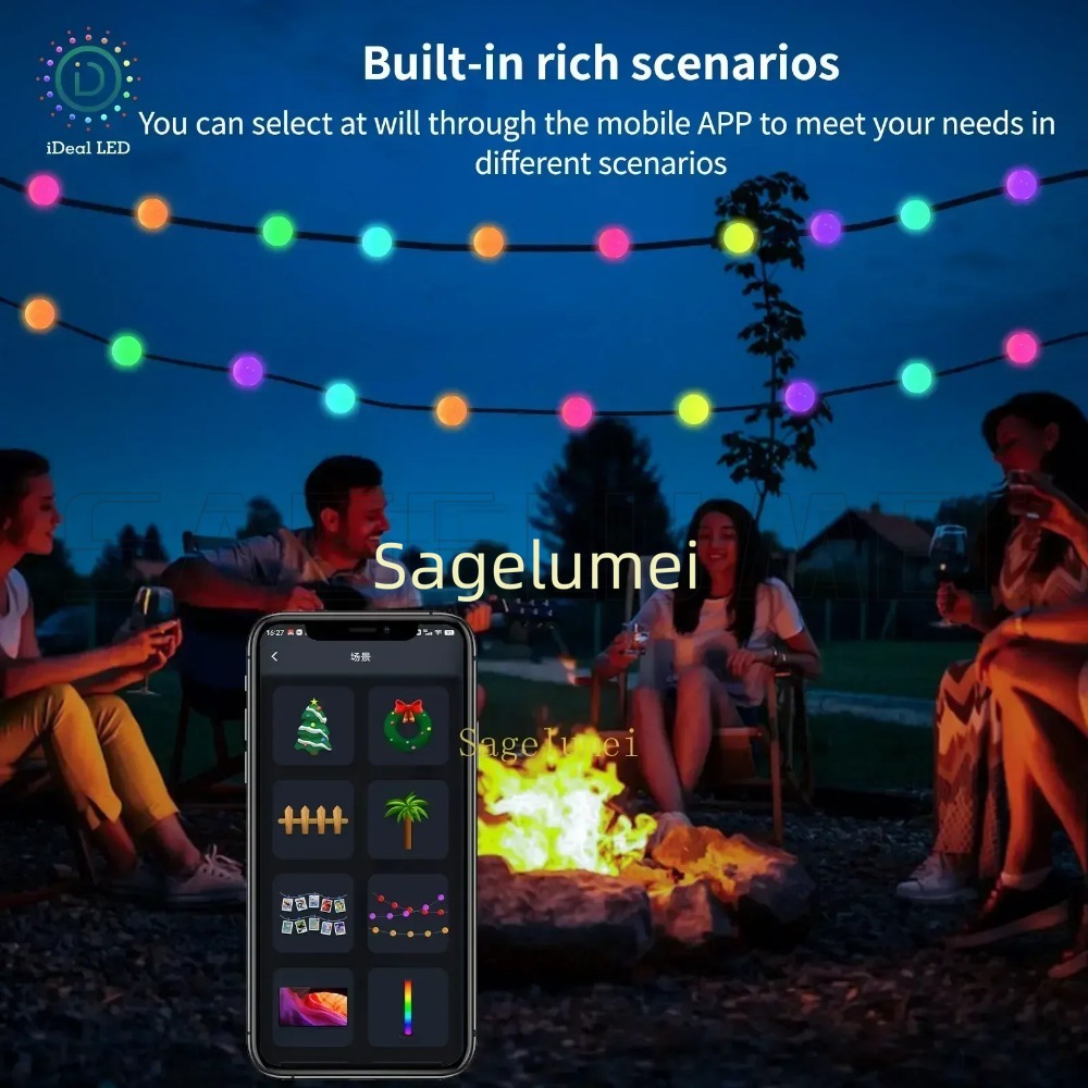 RGB Dreamcolor WS2812B Led Str - String Curtain Light recension och pris