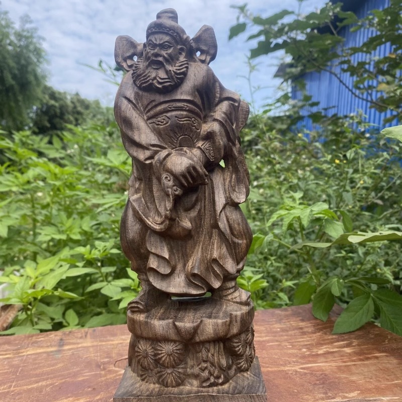 Hand Carved Vietnam Wood Zhong - Home Decor Vietnam recension och pris