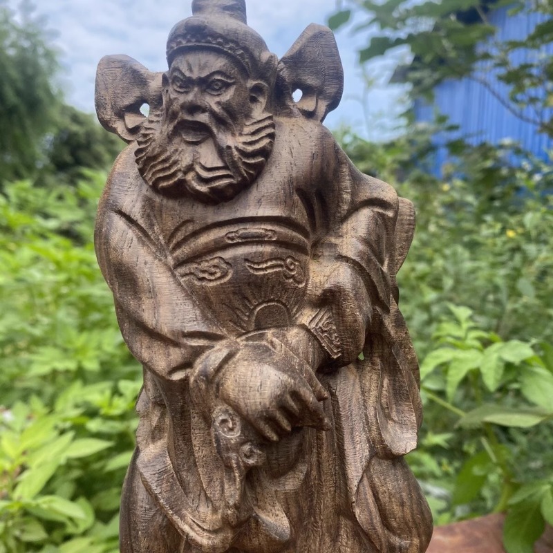 Hand Carved Vietnam Wood Zhong - Home Decor Vietnam recension och pris