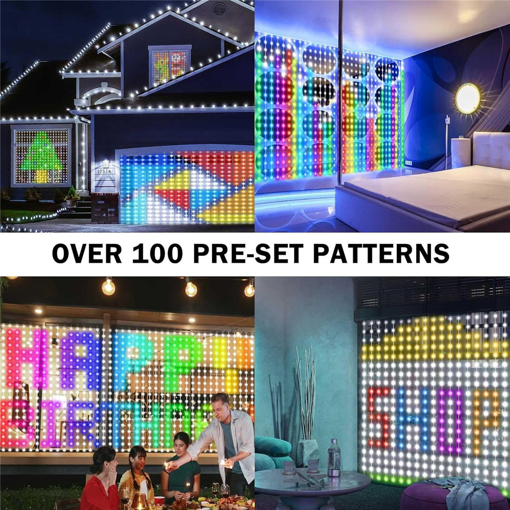 1/2PCS 400LED Curtain Lights L - String Curtain Light recension och pris