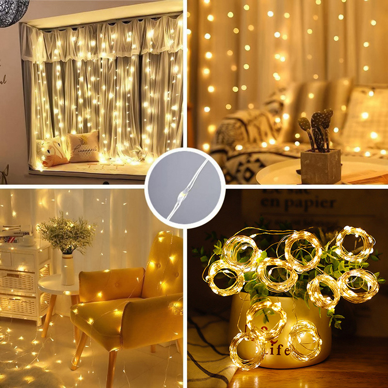USB LED Curtain String Light C - String Curtain Light recension och pris