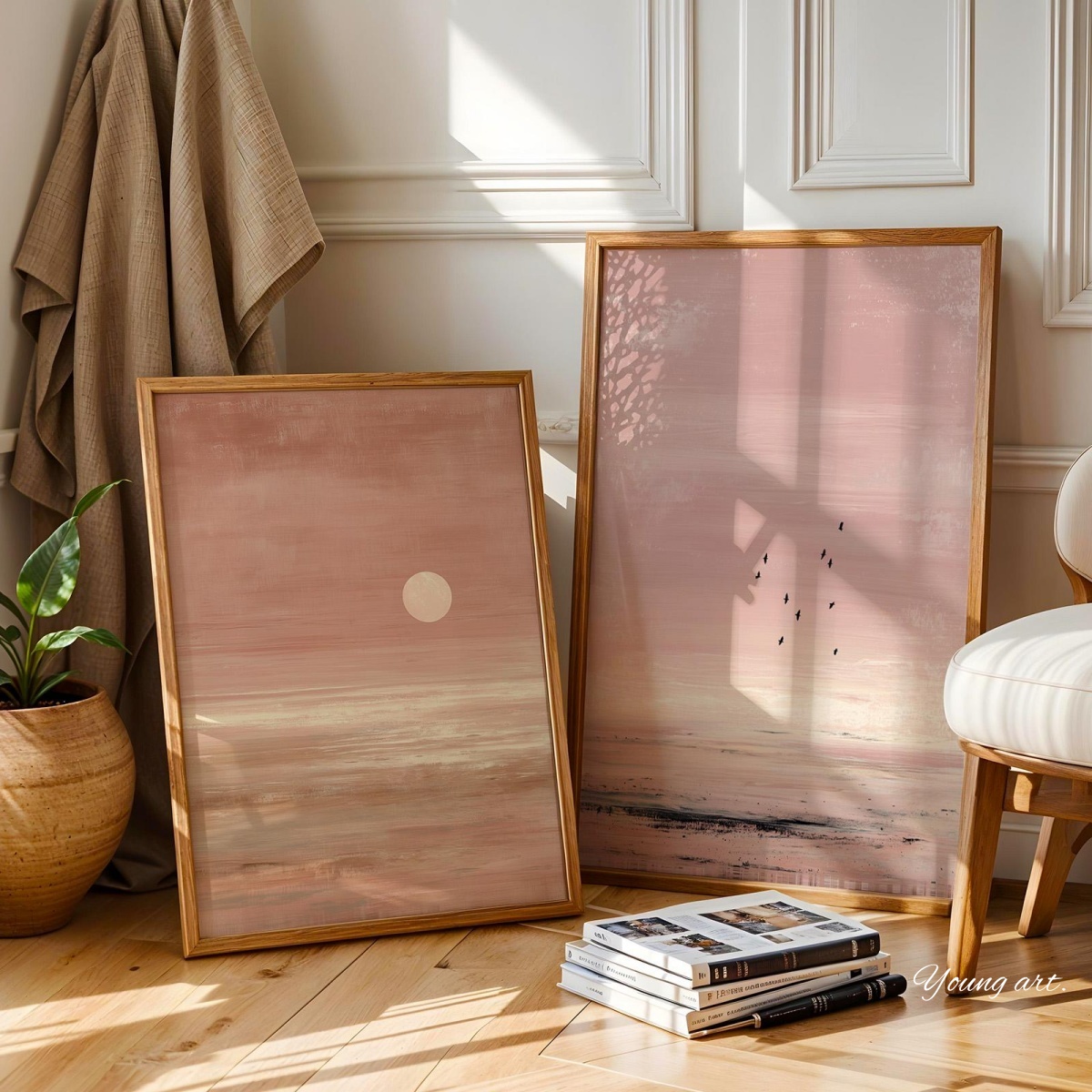 2pcs/set Japanese Pink Sunset  - Home Decor Vietnam recension och pris