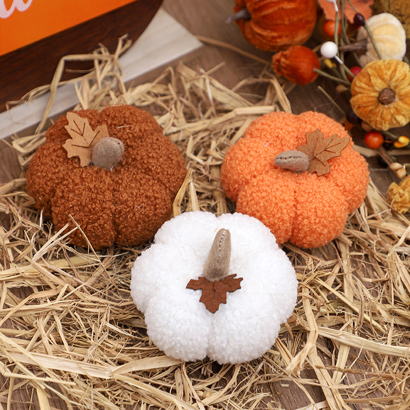 Fluffy Pumpkin Plush Halloween - Home Decor Gift recension och pris