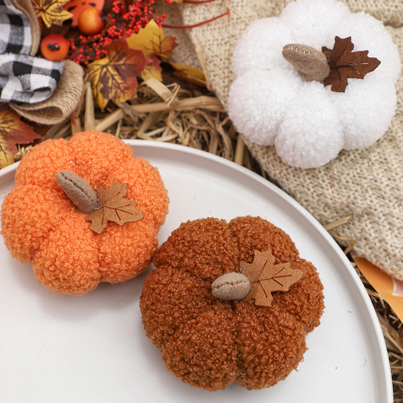 Fluffy Pumpkin Plush Halloween - Home Decor Gift recension och pris