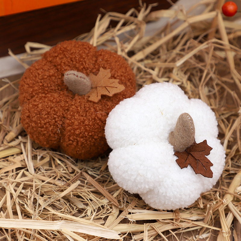 Fluffy Pumpkin Plush Halloween - Home Decor Gift recension och pris