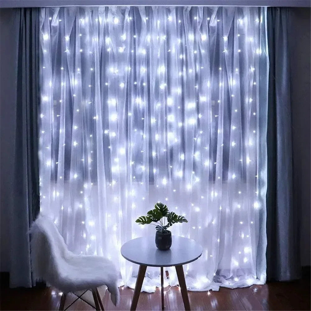 3/6M USB LED Curtain 8Modes Re - String Curtain Light recension och pris
