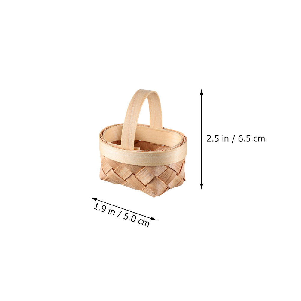 3Pcs Mini Woven Basket Handmad - Home Decor Rattan recension och pris