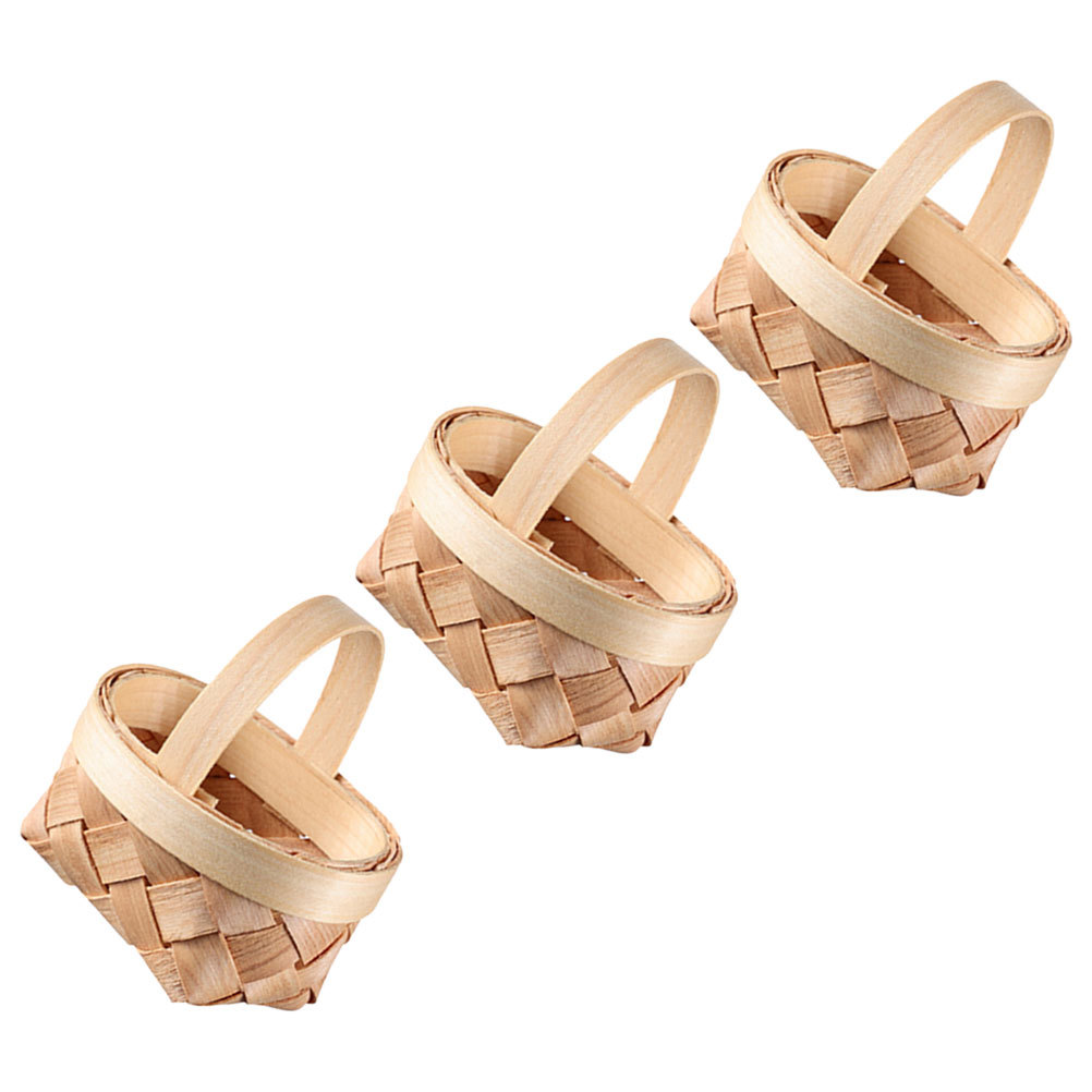 3Pcs Mini Woven Basket Handmad - Home Decor Rattan recension och pris