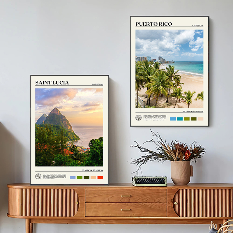 Caribbean Travel Poster Haiti  - Home Decor Vietnam recension och pris