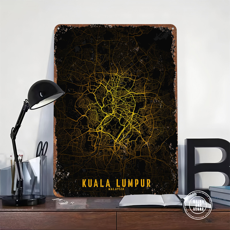 Kuala Lumpur Golden City Map P - Home Decor Kuala Lumpur recension och pris