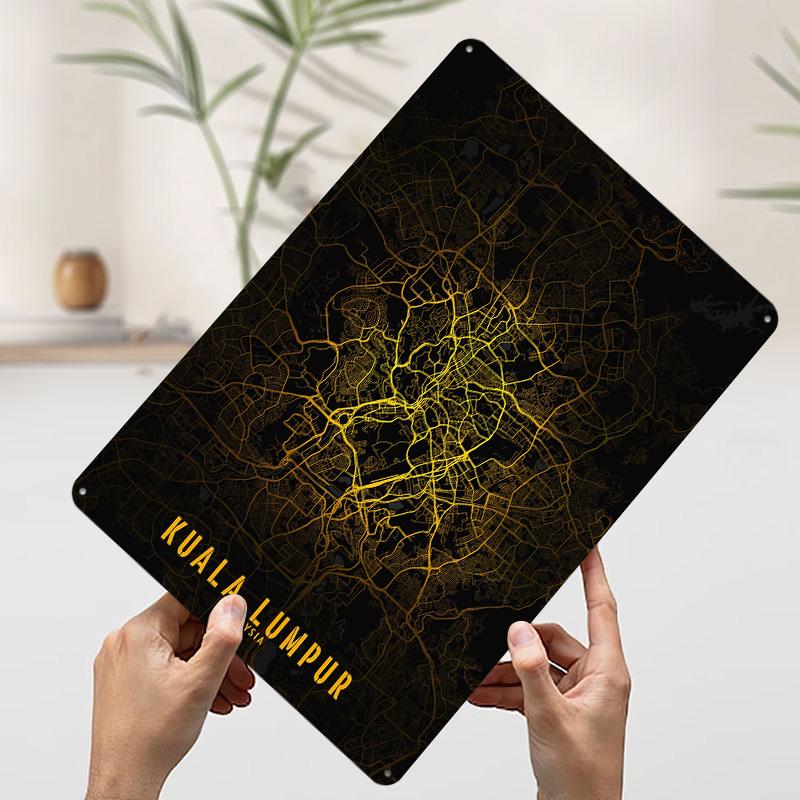 Kuala Lumpur Golden City Map P - Home Decor Kuala Lumpur recension och pris