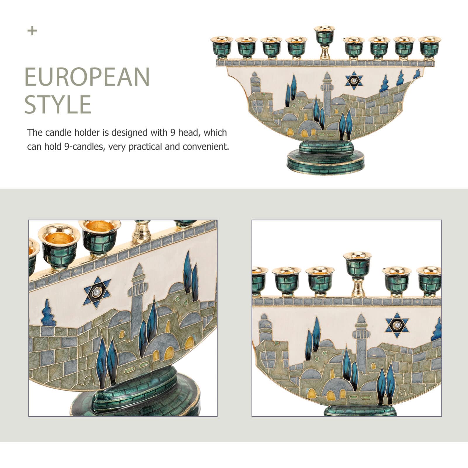 Jerusalem Menorah Hanukkah Can - Home Decor Gift recension och pris