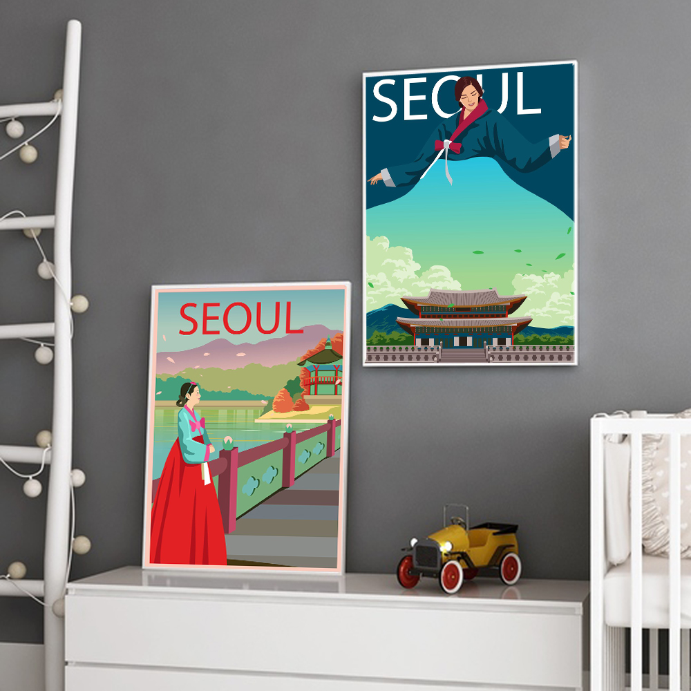 1pc frameless Canvas Painting  - Home Decor Korea recension och pris