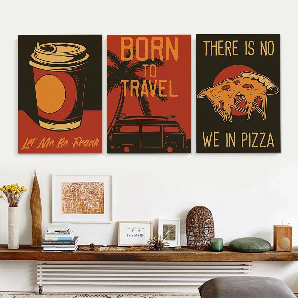 Coffee Vector Set of  Posters  - Home Decor Vector recension och pris