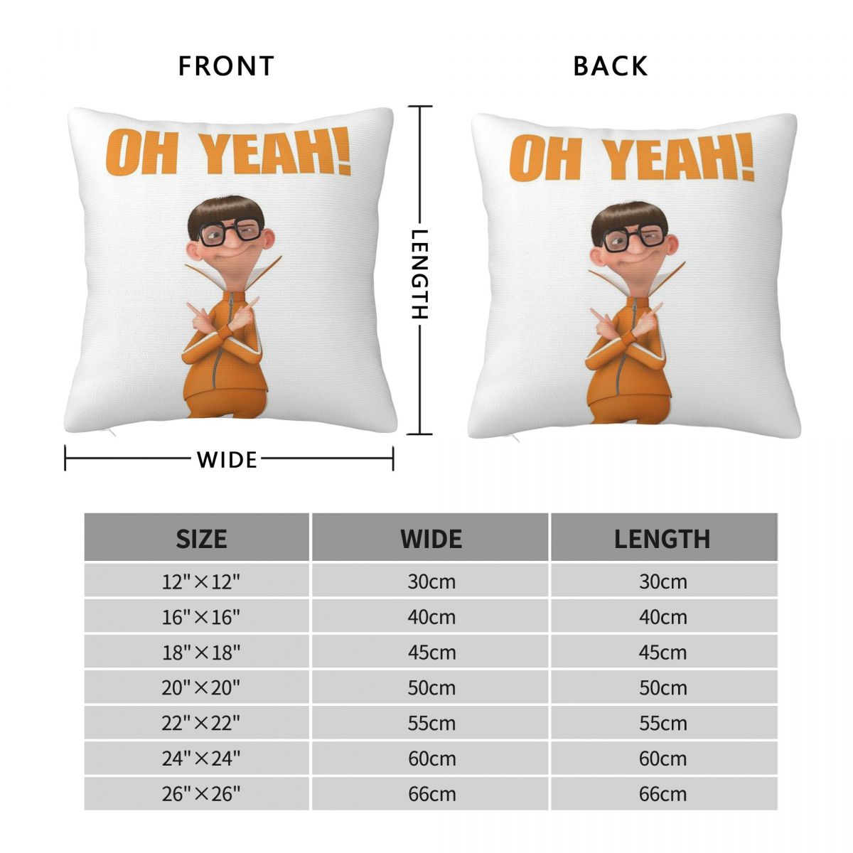 Oh Yeah Vector Square Pillowca - Home Decor Vector recension och pris