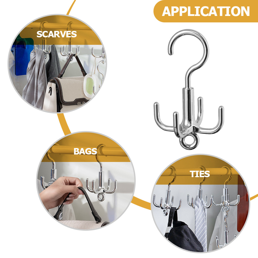 Rotating Clothes Hook 4-Claw D - Home Decor Organizer recension och pris