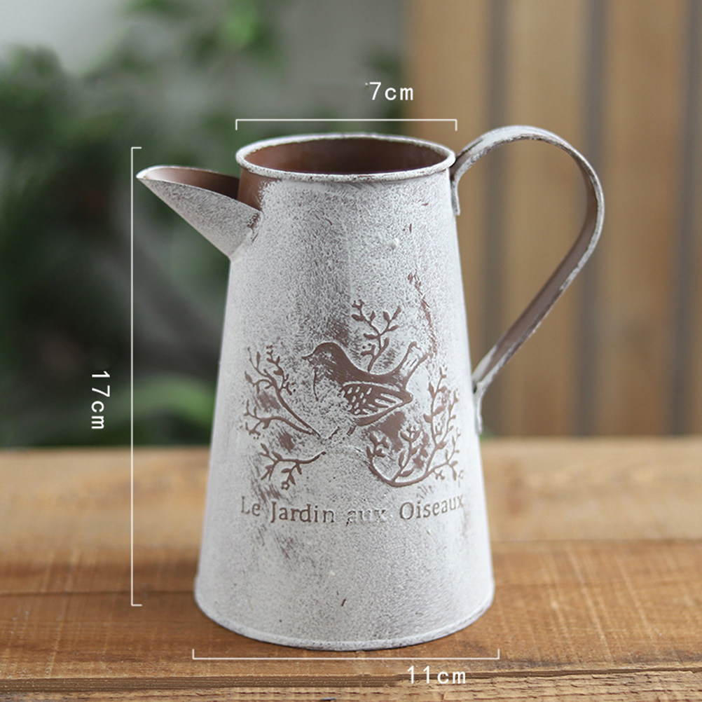 Garden Tin Bucket Vintage Flow - Home Decor Vase With Flowers recension och pris