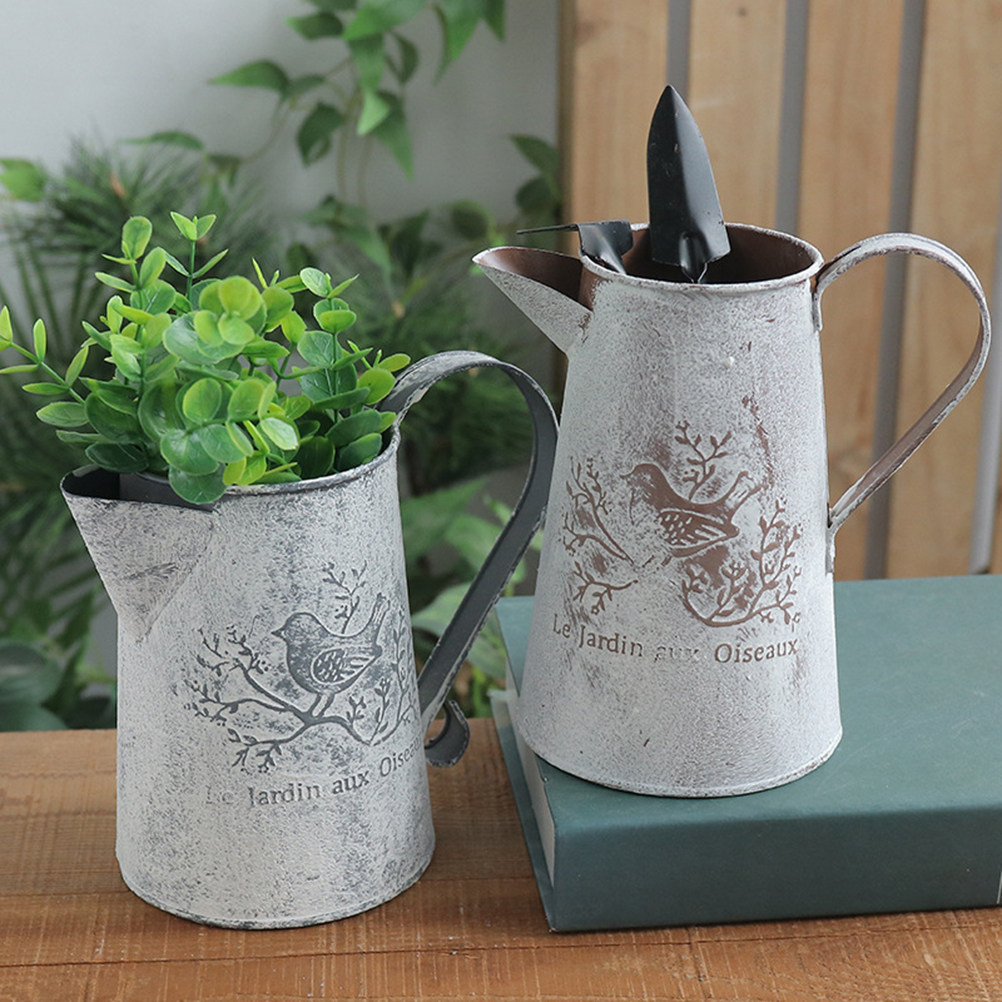Garden Tin Bucket Vintage Flow - Home Decor Vase With Flowers recension och pris
