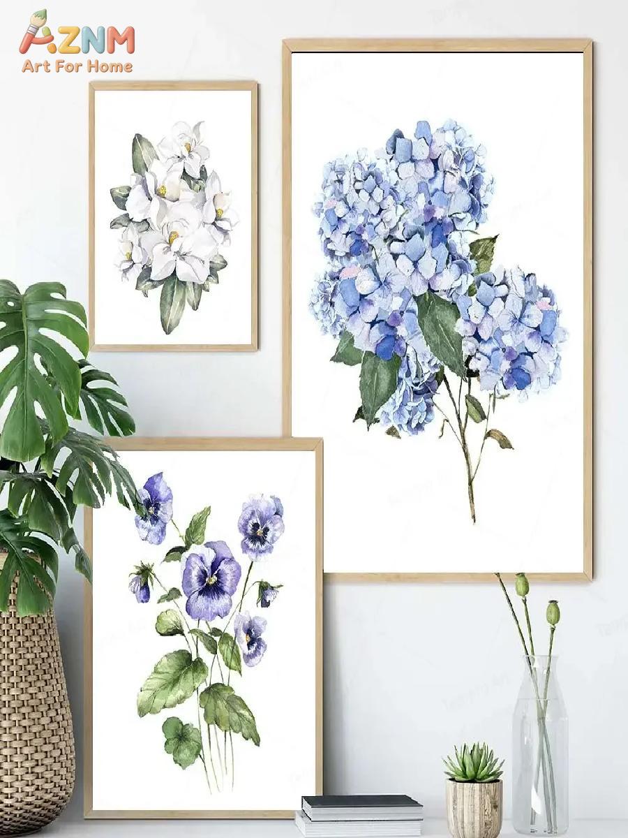 AZNM Elegant Wildflower Art Bl - Home Decor Nz recension och pris